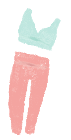 ヨガウェアのイラスト