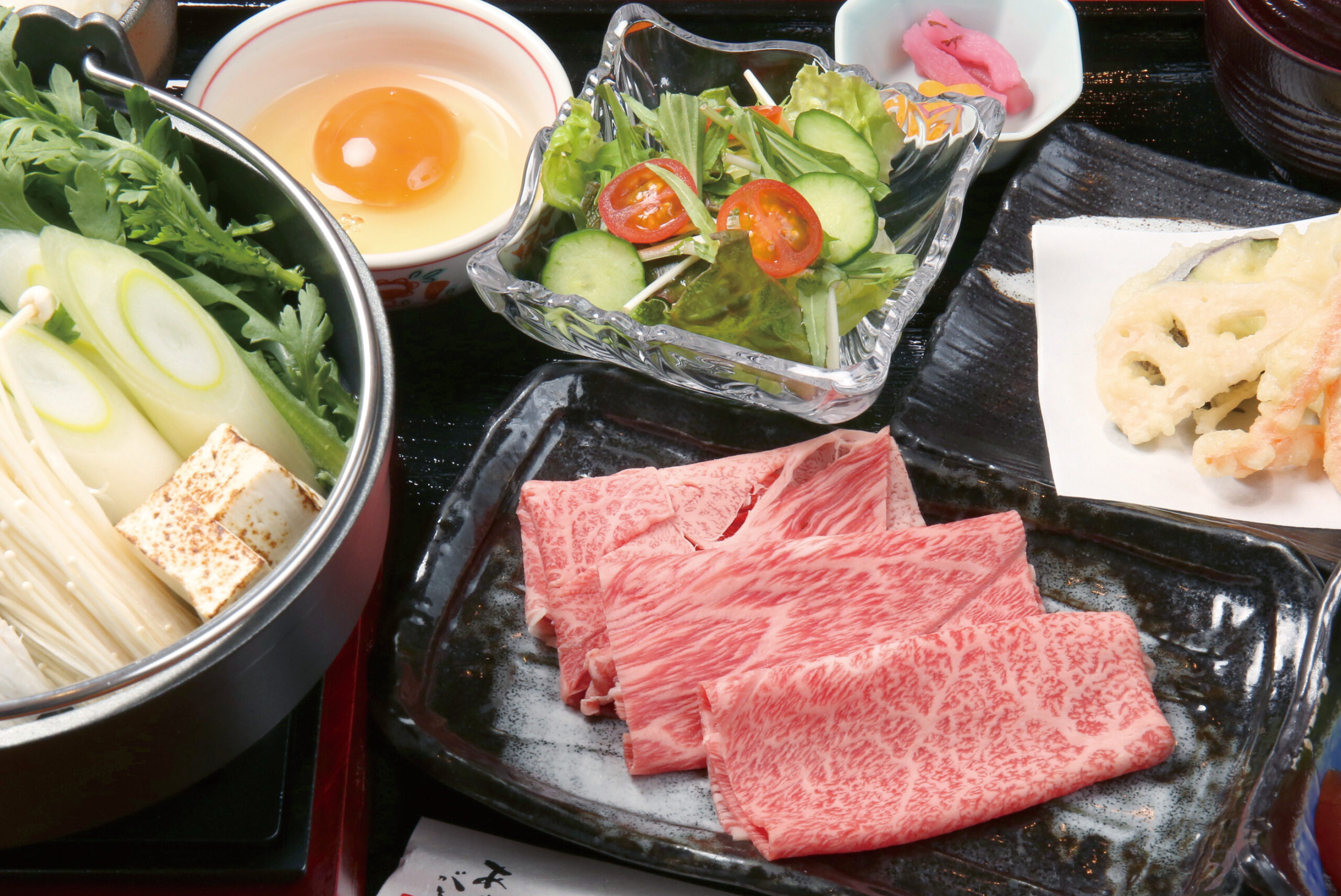 同じく新登場の飛騨牛すき焼き御膳 4,510円。