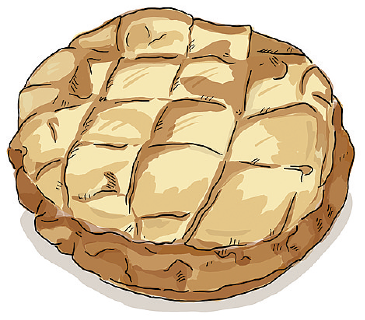 飛騨りんごのアップルパイ（ホール）のイラスト