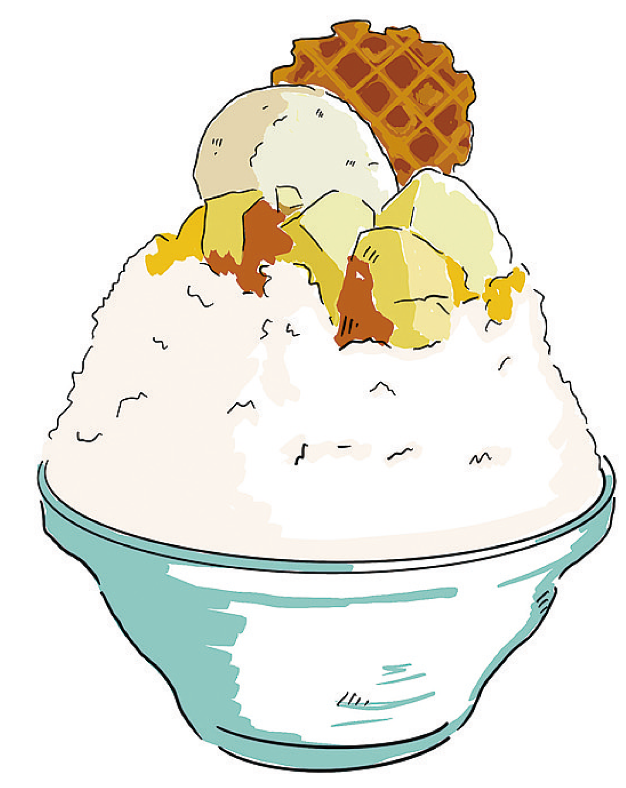 かき氷のイラスト