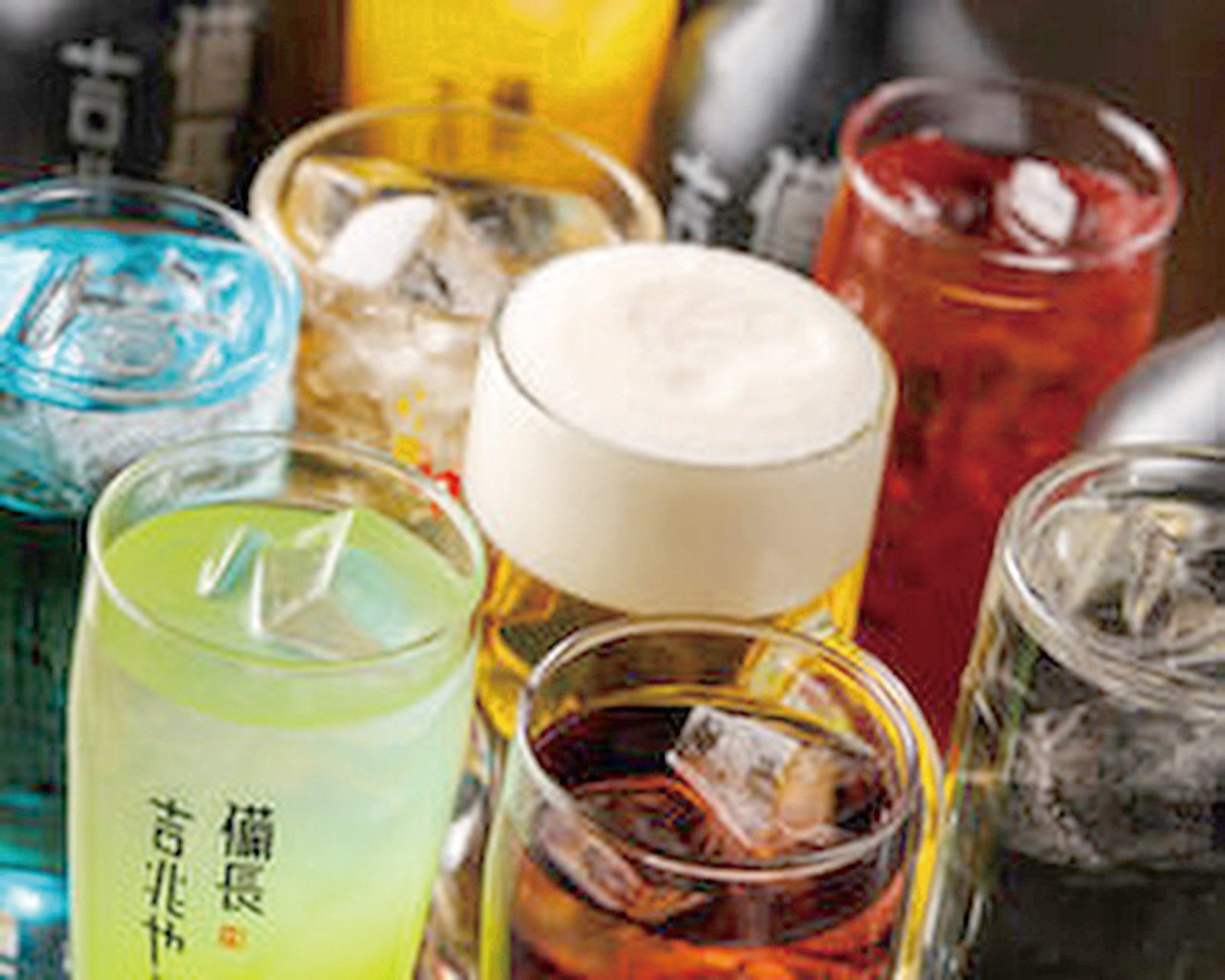 ドリンクの種類も豊富 