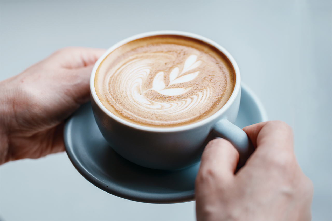 カフェラテの写真