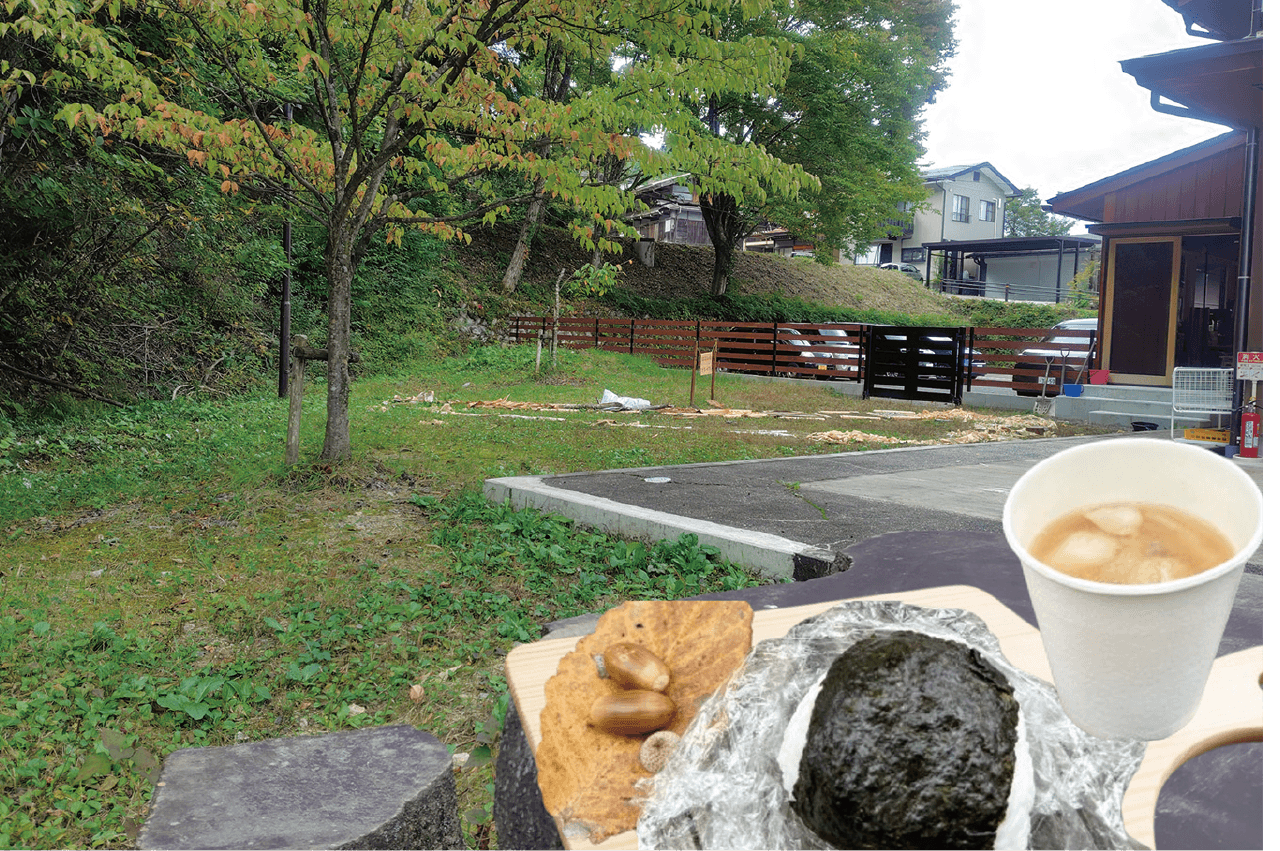 新米おにぎり&豚汁