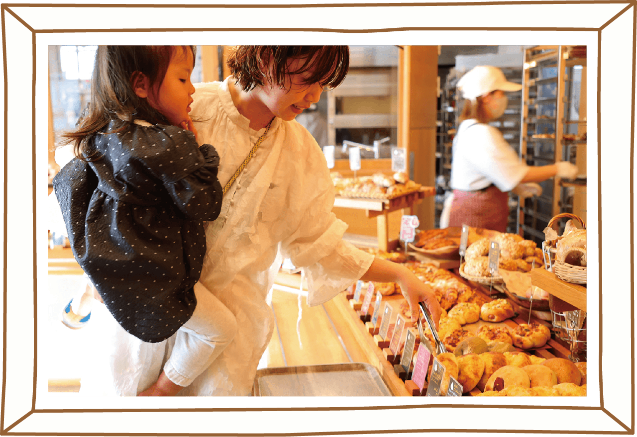 バラエティー豊富なパンの品揃え