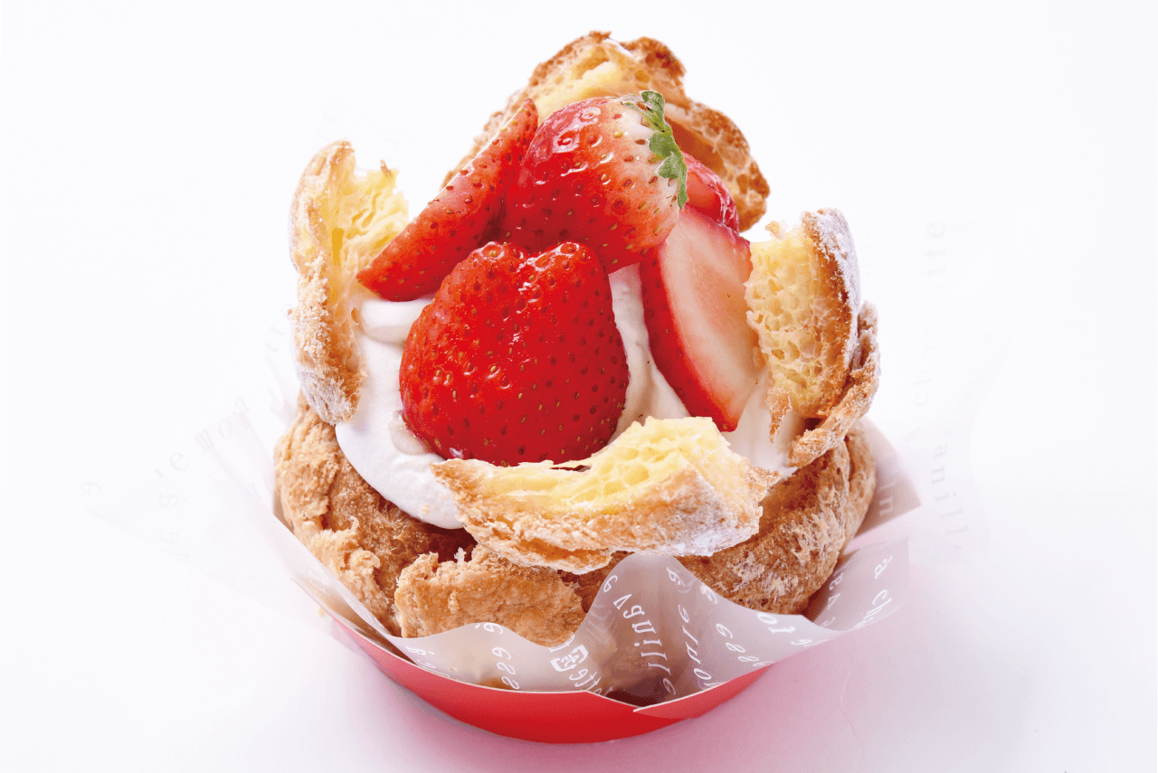 パティスリー オンヴ パイシュー苺800円。