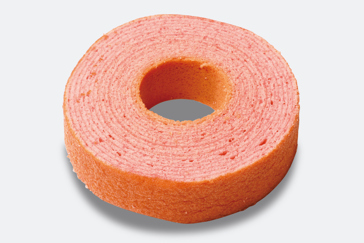 広重バームクーヘン 濃厚なイチゴ風味