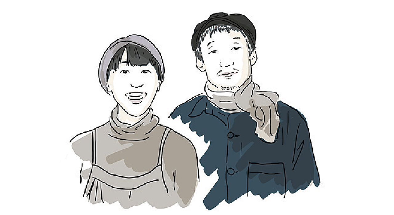 ご夫婦のイラスト