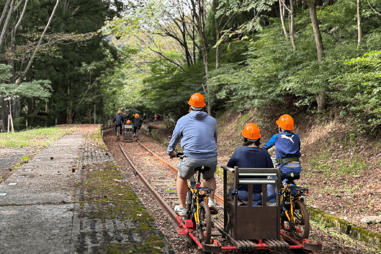 ガッタンゴー　3人乗り　渓谷コース