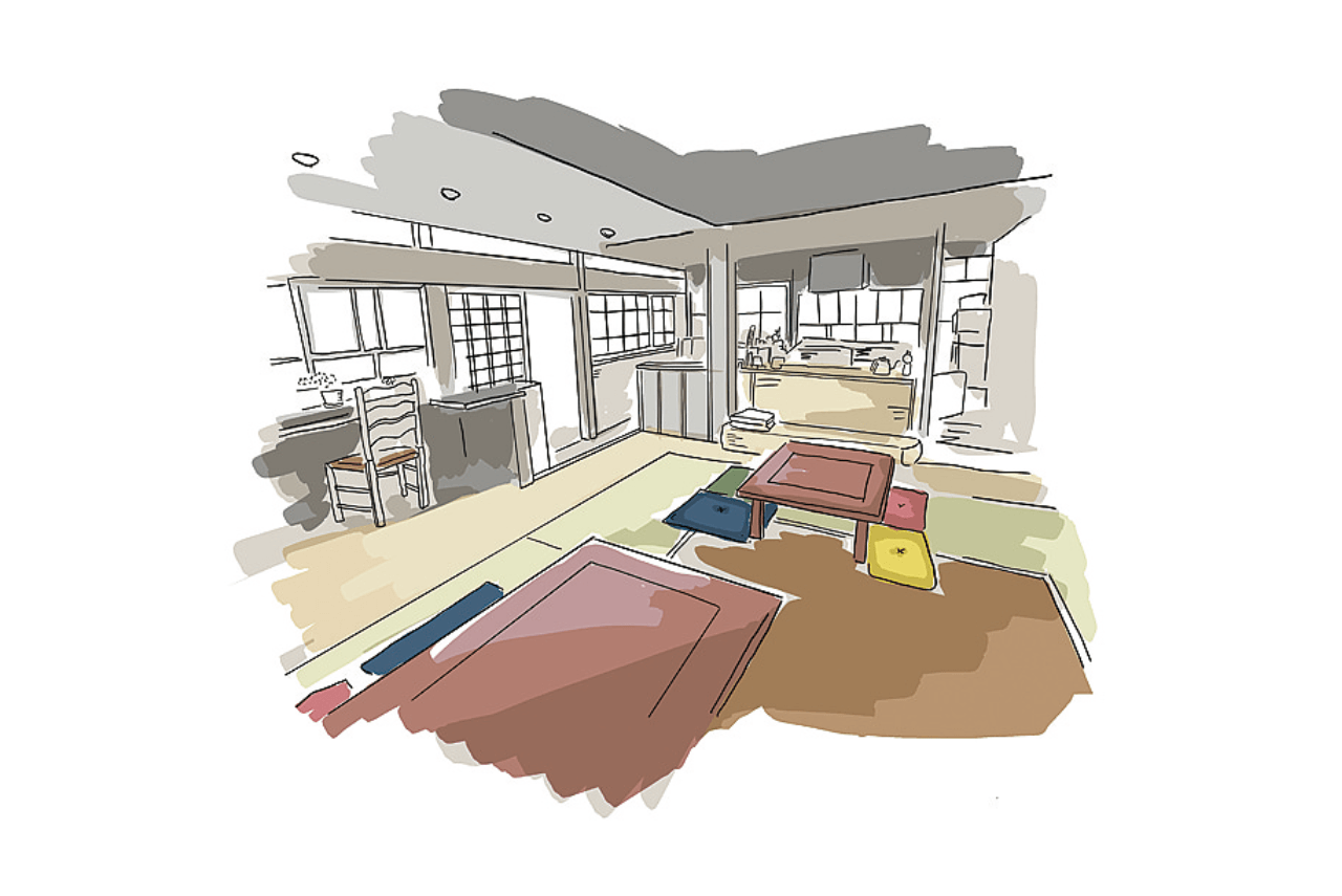 Kaung day 店内のイラスト