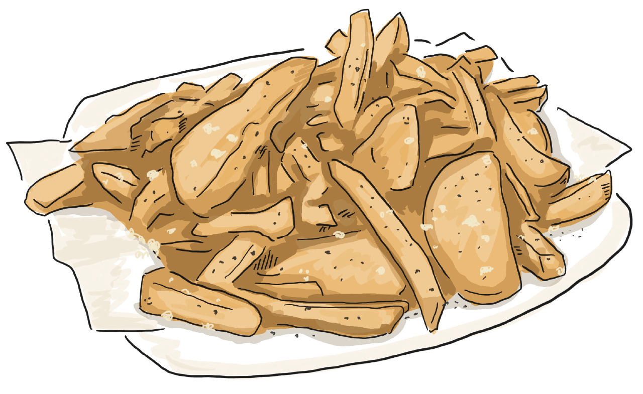 フライドポテトのイラスト