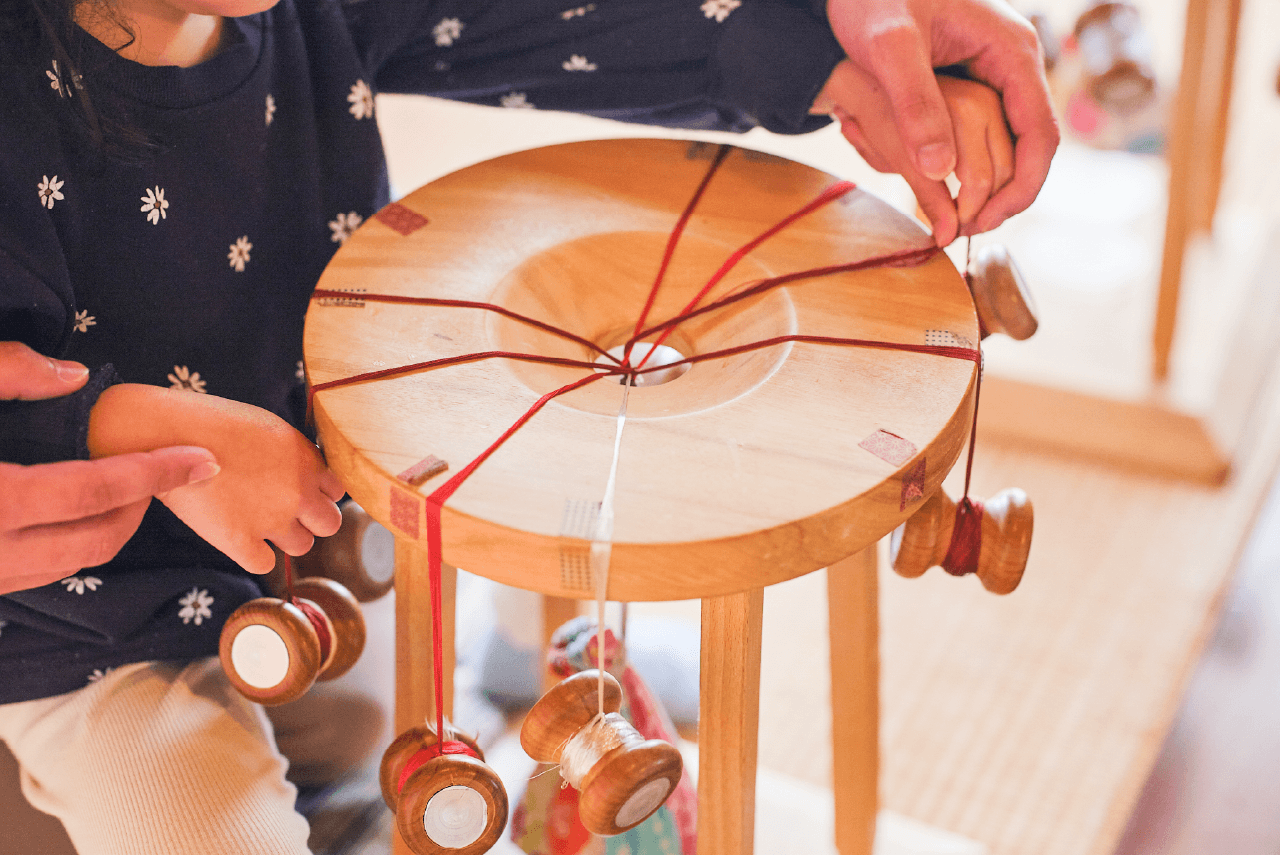 染と呉服 大洞　組紐体験