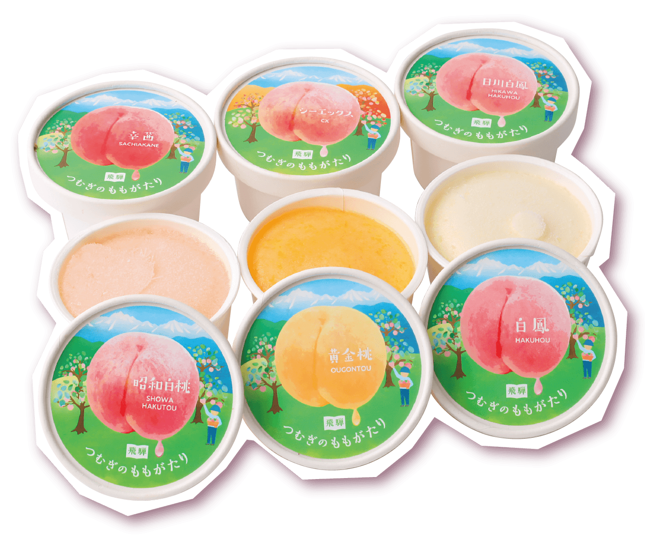 つむぎ果樹園のつむぎのももがたり