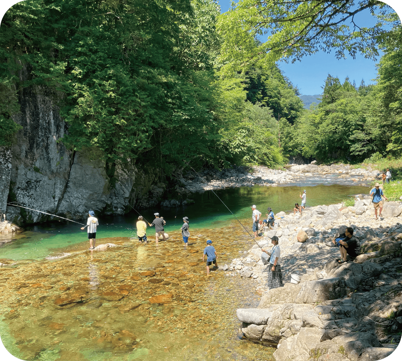 川の家おさかの風景