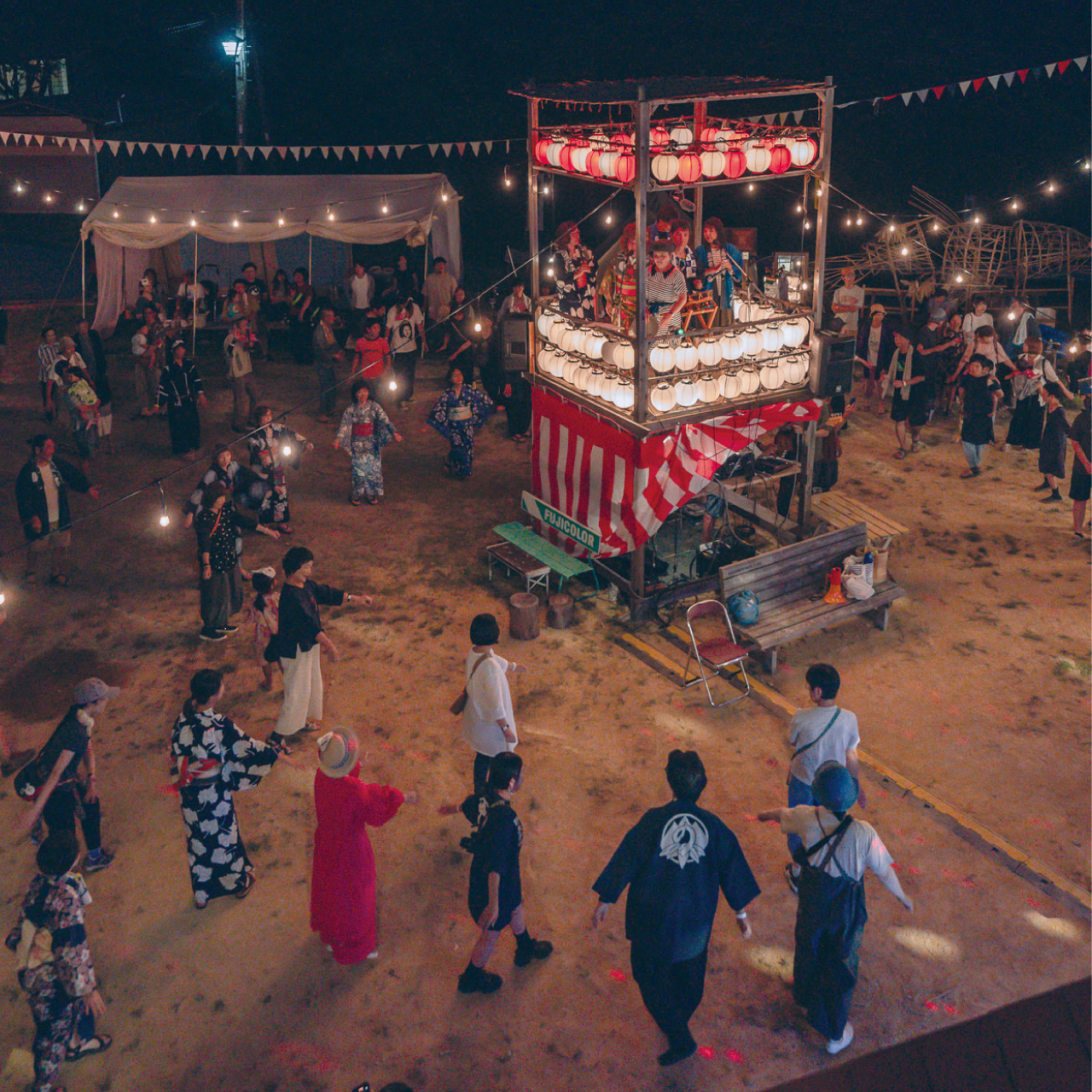 野麦に佇む小さな学舎にて、今年も夏祭りで「野麦イササ」を。